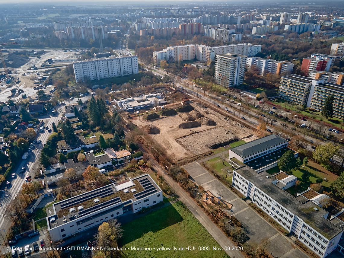 09.11.2020 - Baustelle Grundschule am Karl-Marx-Ring in Neuperlach